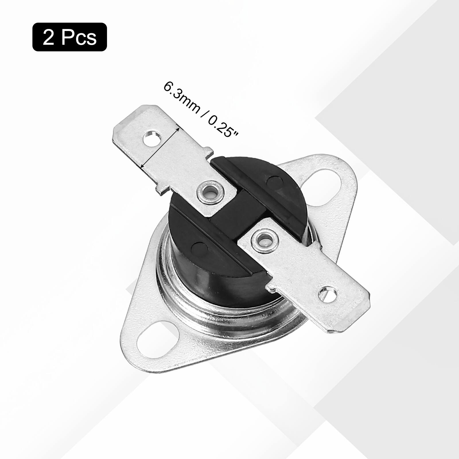 2 Pcs 6.3mm / 0.25"