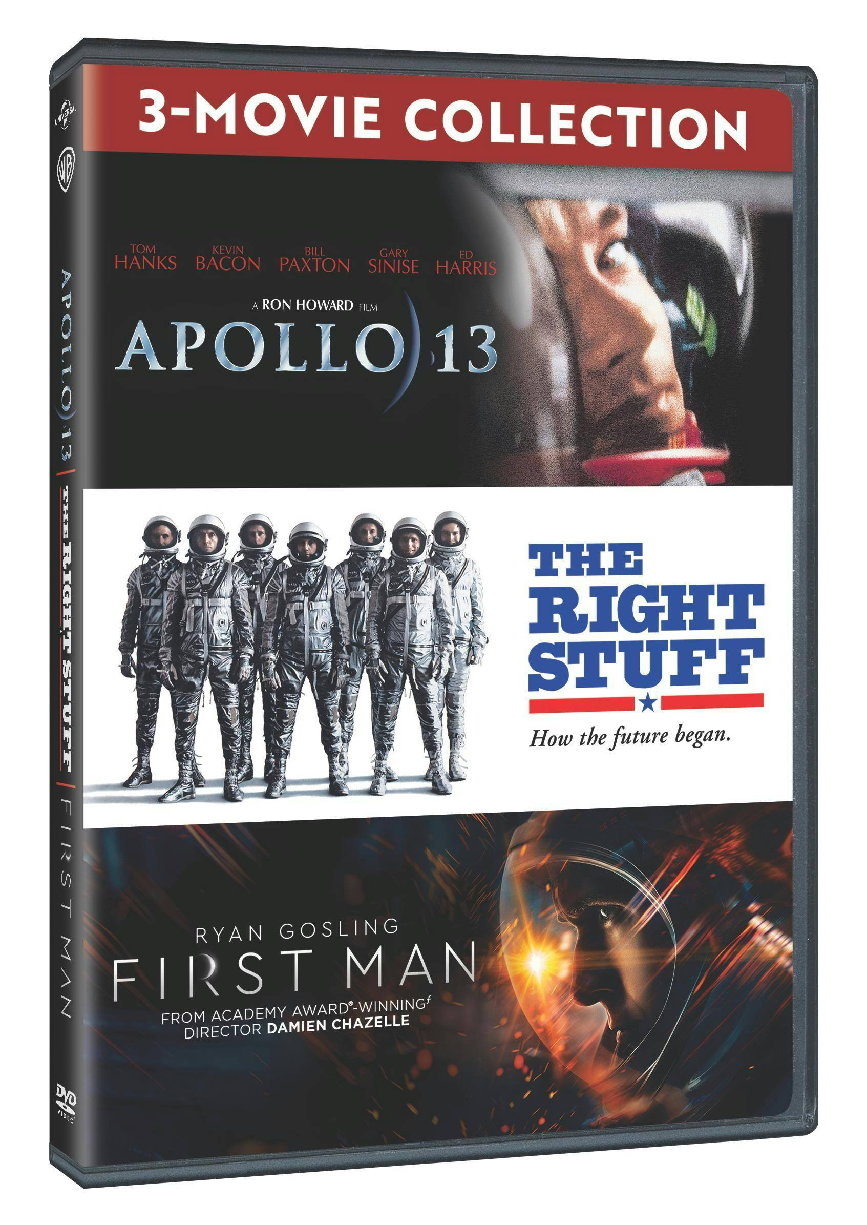 Angle. Apollo 13 / Right Stuff / First Man 3-Film Collection [DVD].