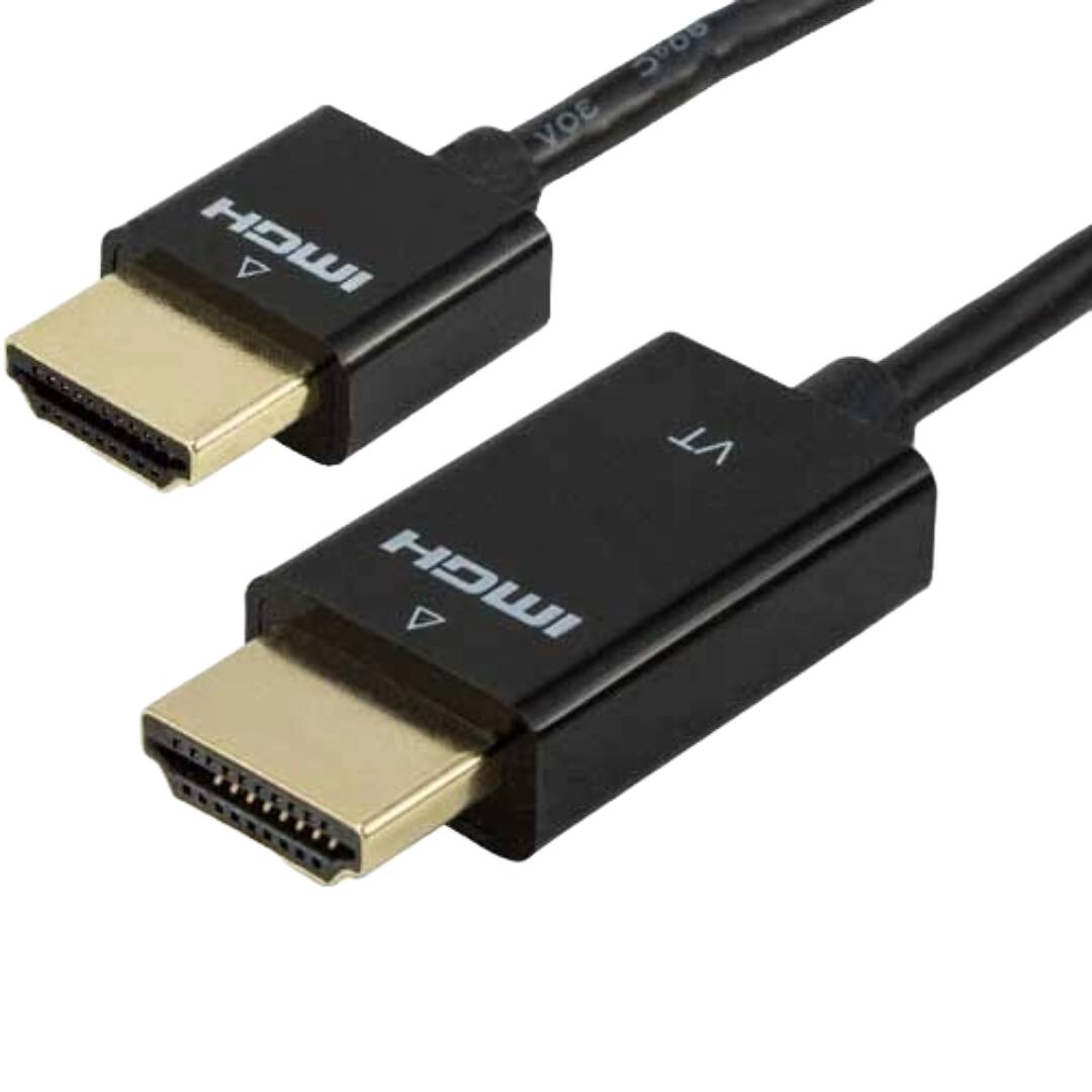 Sanoxy - 3ft Ultra Slim HDMI Cable with RedMere Technology - Black