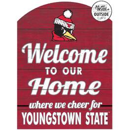 Jardine - Youngstown State Penguins 16'' x 22'' Indoor/Outdoor Marquee Sign - Red