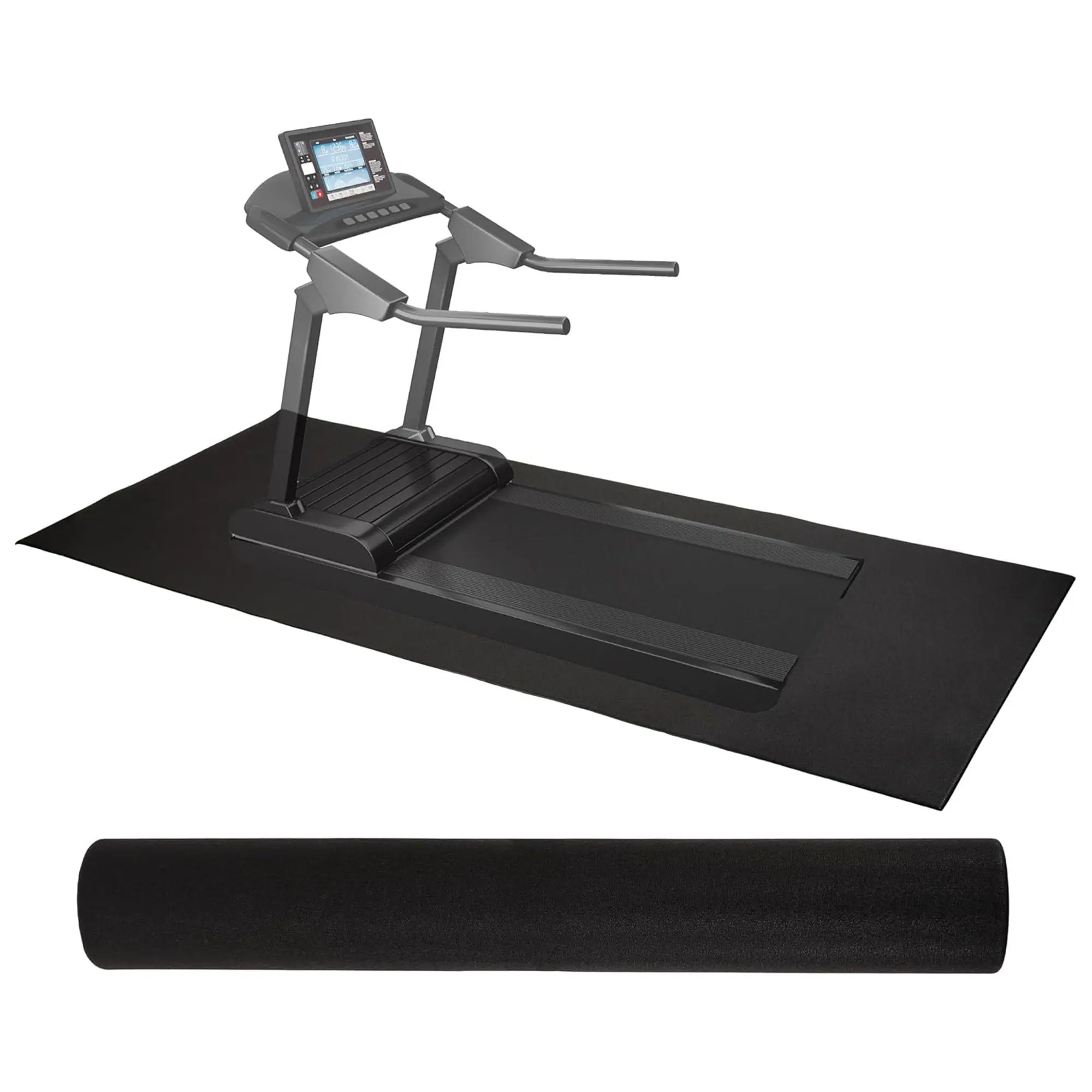 Front. BalanceFrom Fitness - BalanceFrom Fitness 6' x 9' High Density Gym Equipment Mat for Floor Protection - Black.