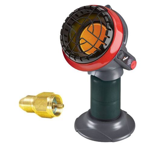 Front. Mr. Heater - Mr. Heater F215100 MH4B "Little Buddy" 3800-BTU Indoor-Safe Propane Heater w/ Propane One Pound Tank Refill Adapter - NA.
