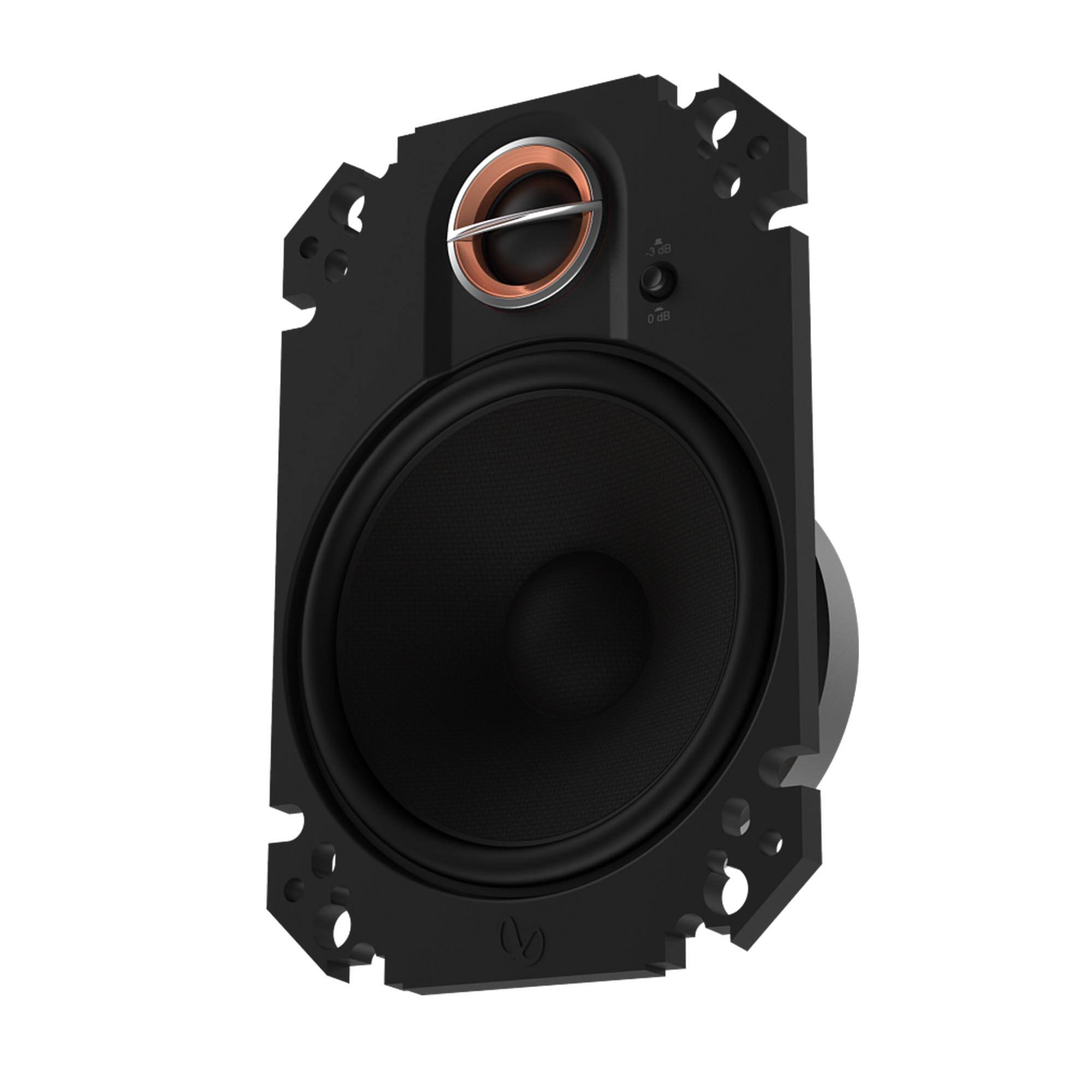 Alt View 10. Infinity - INFINITY KAPPA 463XF 4” x 6” two-way car audio plate  multi-element speaker / No Grill - Black.