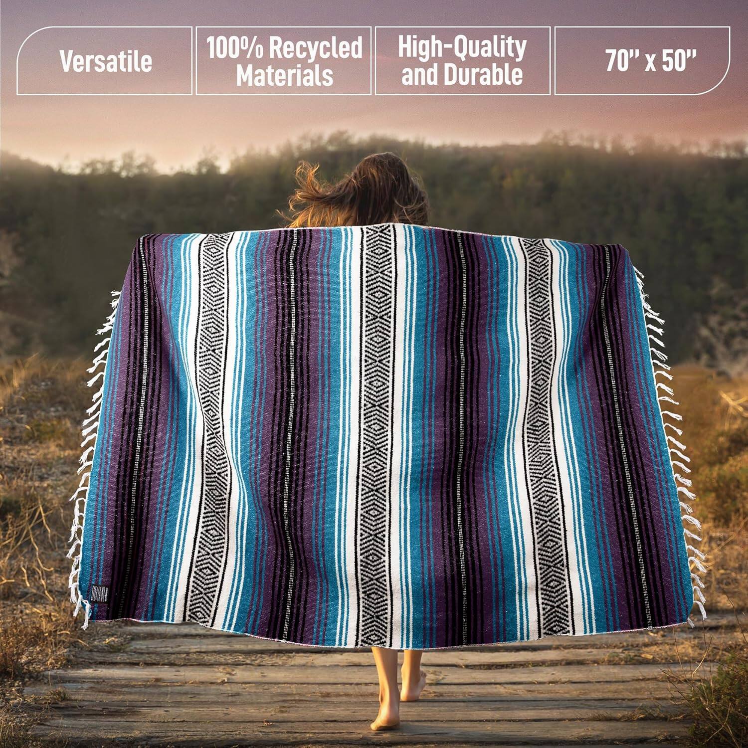 Versatile 100% Recycled High-Quality Materials and Durable 70" x 50"