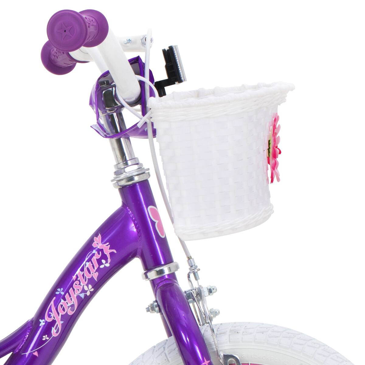 Alt View 6. JOYSTAR - JOYSTAR Fairy Girls Kids Bike for Toddlers and Kids Ages 3-5, 14" Children Bicycle with Training Wheels & Basket, Purple - Purple.