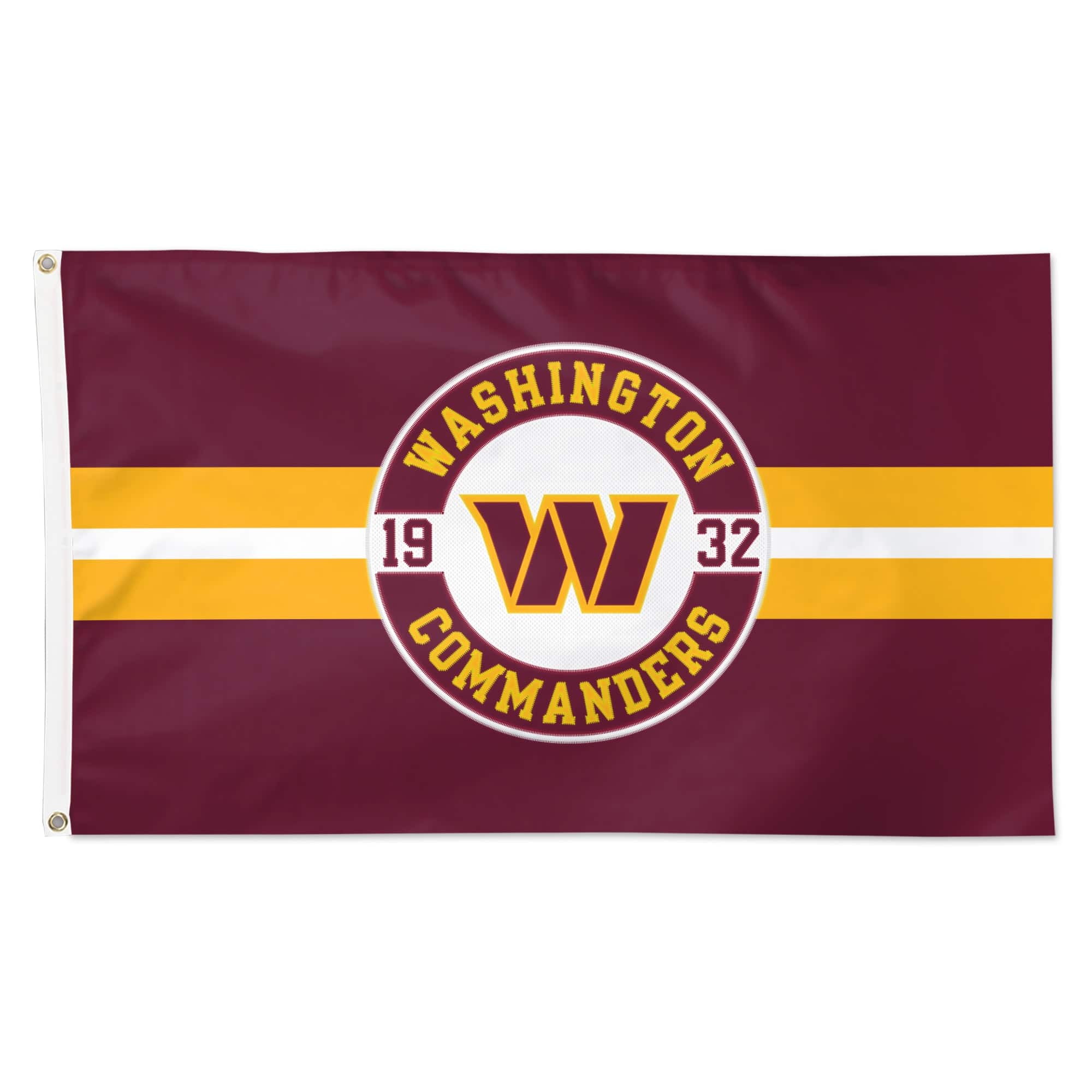 WinCraft - Washington Commanders 3' x 5' Applique Flag - Multicolor