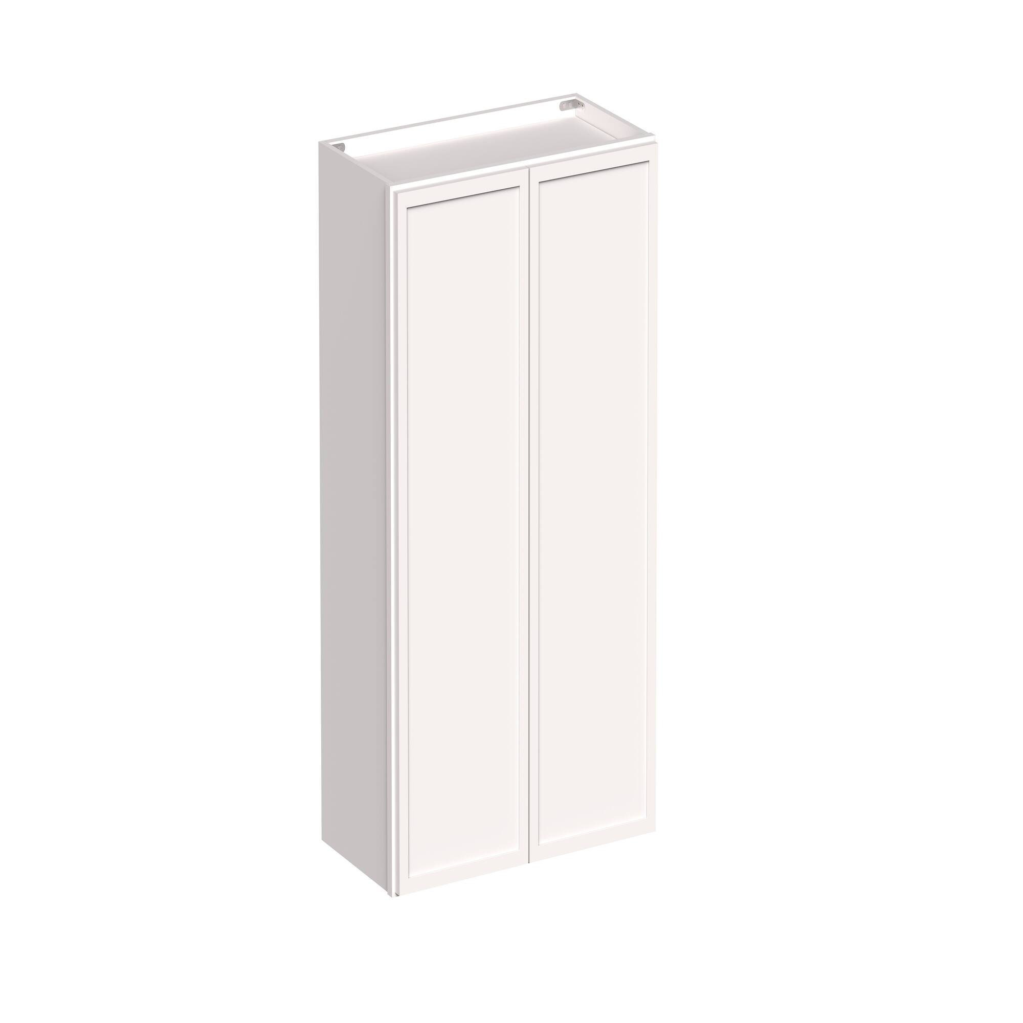 Angle. Boyel Living - 24-in W x 36-in H x 12-in D Slim Shaker RTA Kitchen Wall Cabinet with Soft-Close - Snow White.