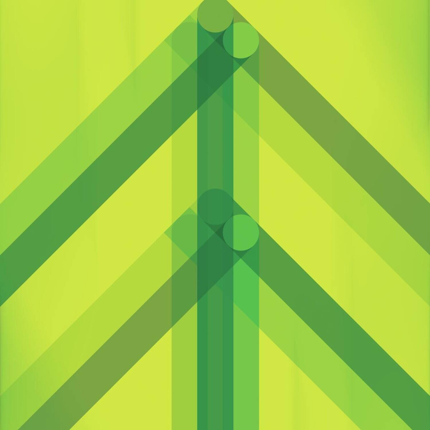 Front. El Ten Eleven - Every Direction Is North - Green Glass   - VINYL LP .