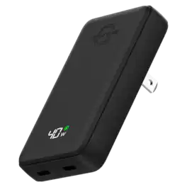 Itskins - 40W USB-C and USB-C Hybrid AVS Charger - Black