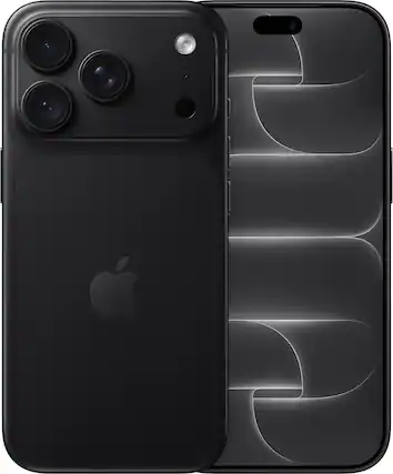 Front. Apple - iPhone 18 Pro 256GB - Black.