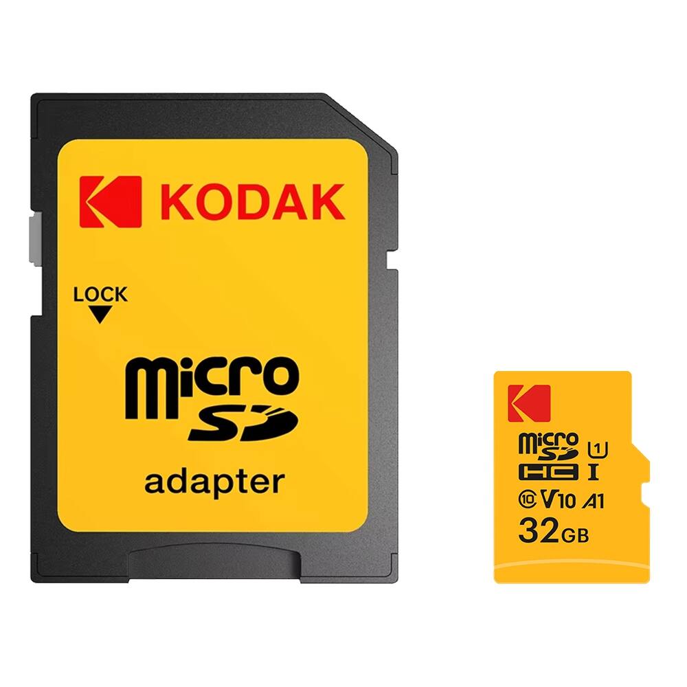 KODAK  
LOCK  
micro SD adapter  
micro SD U1  
HC I  
V10 A1  
32GB