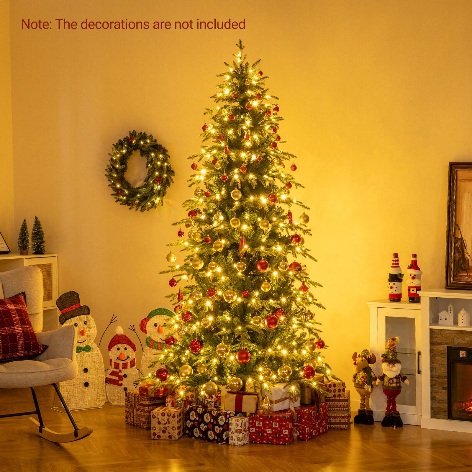 Note: The decorations are not included