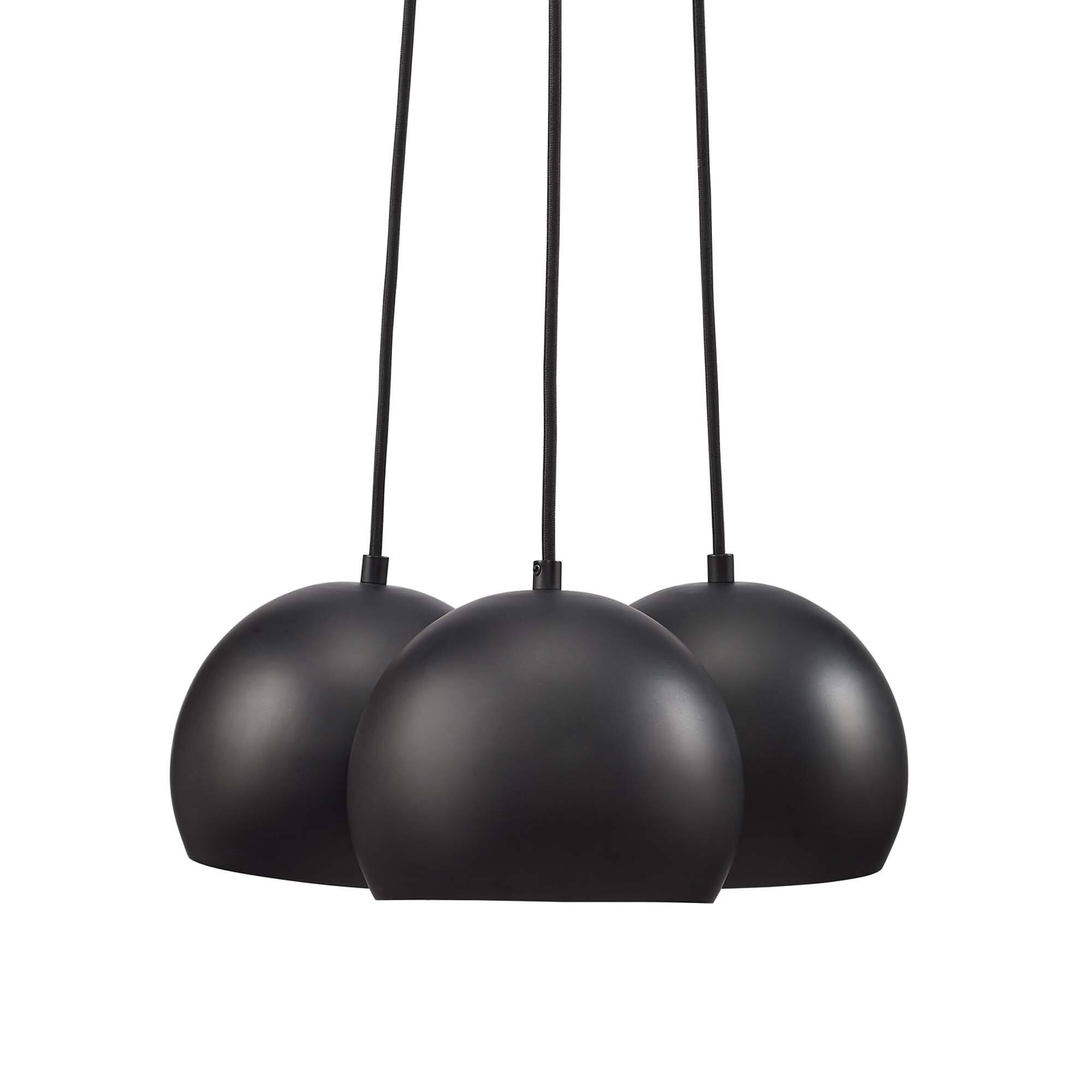 Alt View 4. Modway - Chalice 3-Light Metal Pendant by Modway - Black.