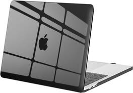 mosiso - Hard Shell Case for 13-inch MacBook Pro 2016-2026 A2338 A2289 A2251 A2159 A1989 A1706 A1708 - Smoke Black