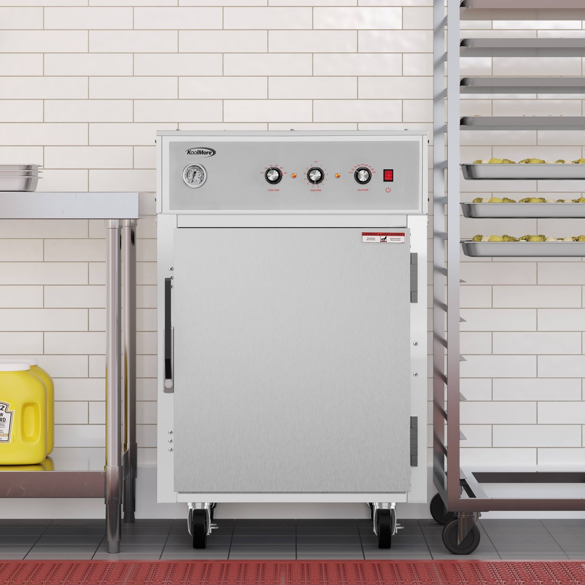 Alt View 1. Koolmore - 4-Pan Half-Size Commercial Cook And Hold Oven 3,000W/240V in Stainless-Steel (KM-CCAH3-1D) - Silver.