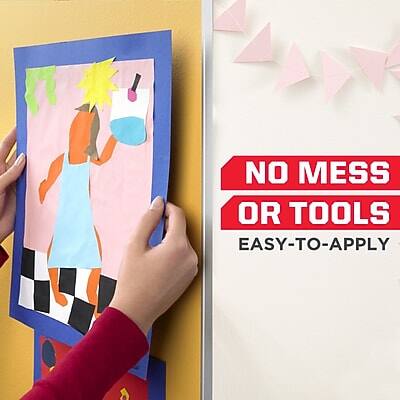 NO MESS OR TOOLS  
EASY-TO-APPLY