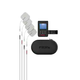 Tzumi - FitRx TheraMode TENS Unit, 2-in-1 Pain Relief EMS and TENS Unit Muscle Stimulator with Electrode Pads - Black