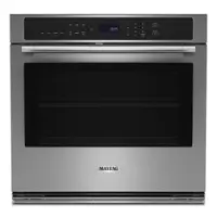 Maytag - 30" Built-In Single Electric Convection Wall Oven with Air Fry - Stainless Steel - Front_Zoom