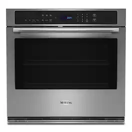 Maytag - 30" Built-In Single Electric Convection Wall Oven with Air Fry - Stainless Steel