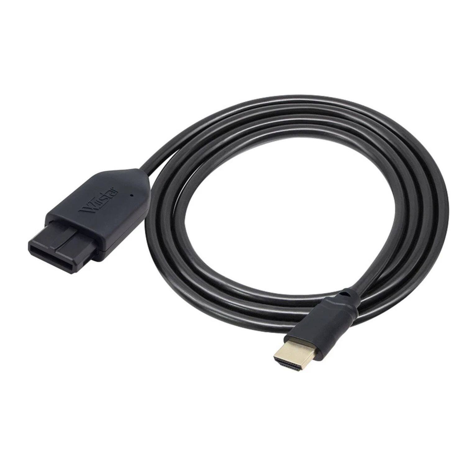 Left. Home Collection - N64 to HDMI Converter Cable (4.9ft) – HD Link Adapter for Nintendo N64, GameCube, SNES, SFC, and NGC Consoles - Black.