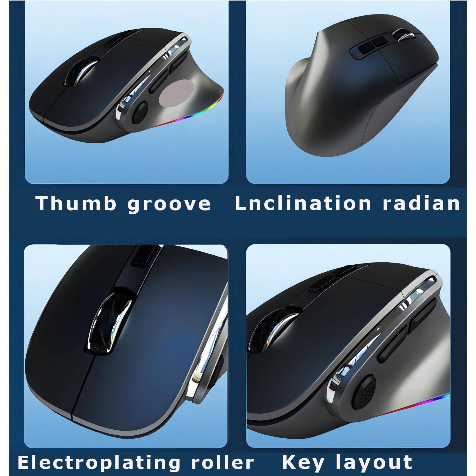 Thumb groove  
Inclination radian  
Electroplating roller  
Key layout