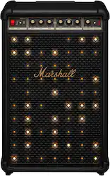 Marshall - Bromley 750 Portable Wireless Party Speaker with Bluetooth / 3.5 mm Auxiliary / RCA / Microphone Inputs and LED Lights - Black/Brass - Front_Zoom