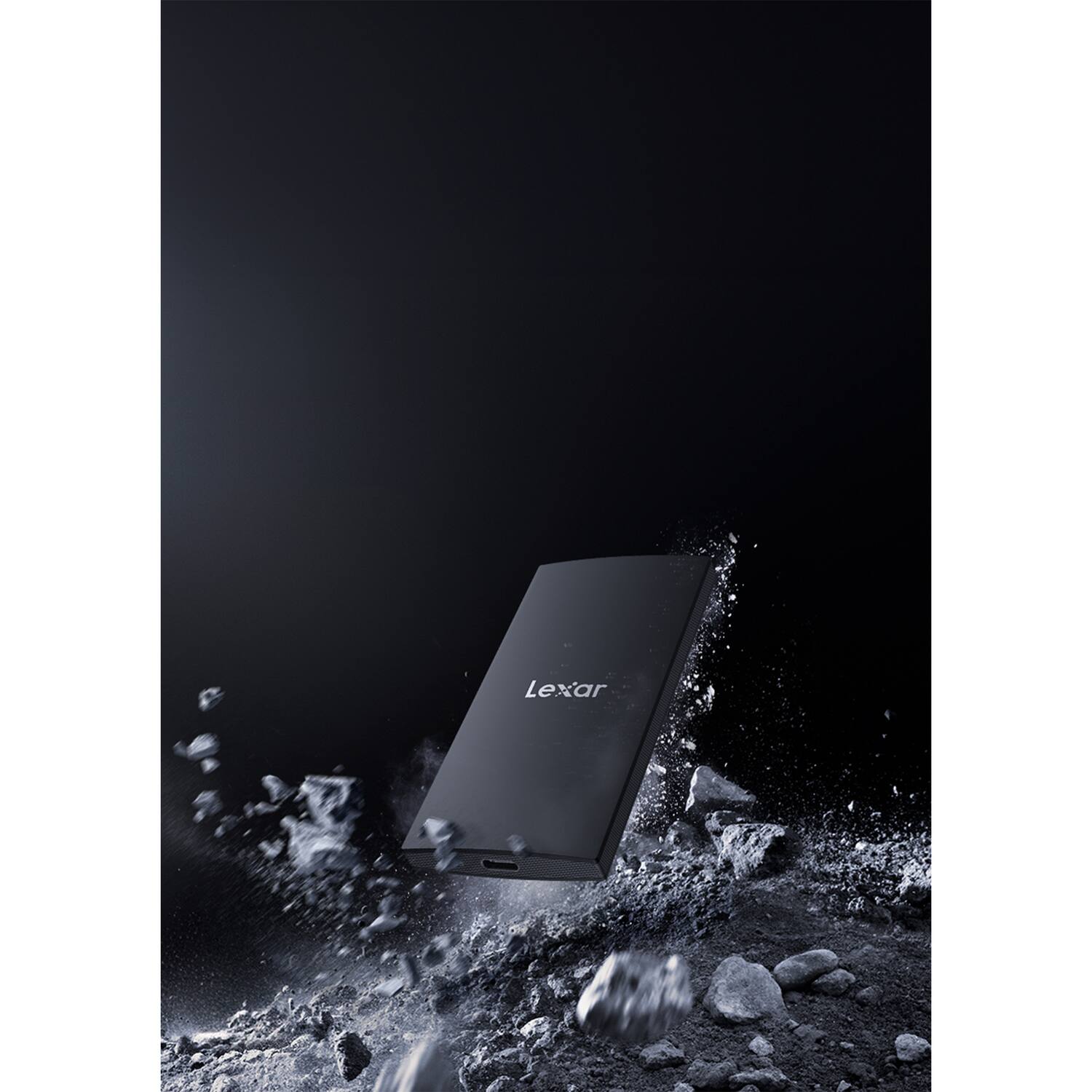 Alt View 10. Lexar - Lexar Lexar SL300 1TB Portable SSD, Black - Black.