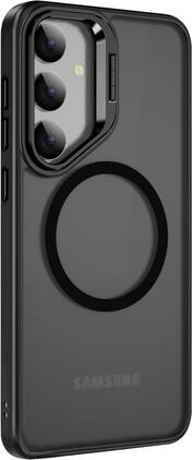 SaharaCase - Venture Series Kickstand Case for Samsung Galaxy S25+ - Scorpion Black