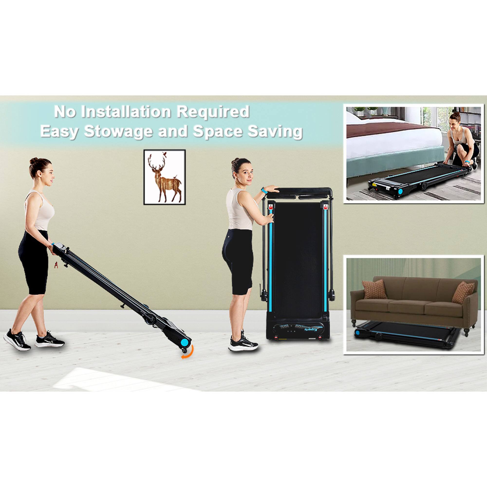 No Installation Required  
Easy Stowage and Space Saving