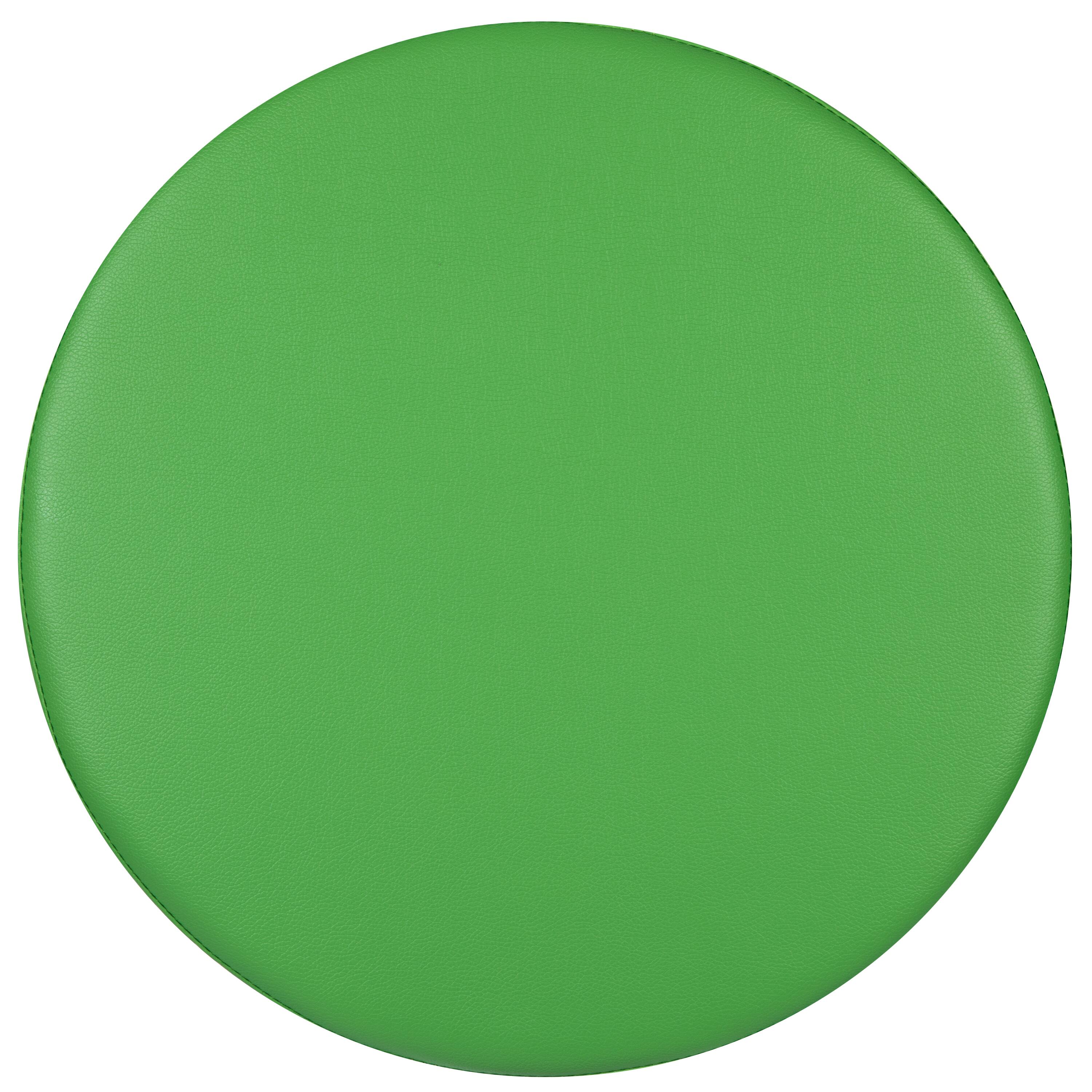 Alt View 7. Emma + Oliver - 18"H Soft Seating Flexible Circle Backless Chair for Classrooms and Common Spaces - Green.