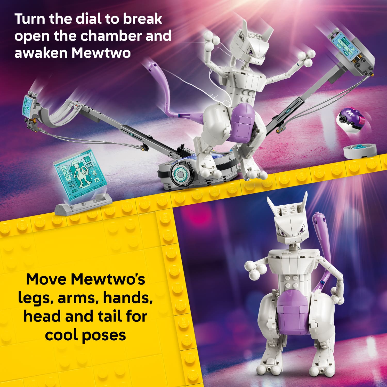 LEGO Pokémon SMART Play: Mewtwo's Lab Break 72163 6589490 - Best Buy
