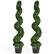 Front. Costway - Costway 2 Pack 4FT Artificial Spiral Boxwood Topiary Tree Indoor Outdoor Decor - Green.