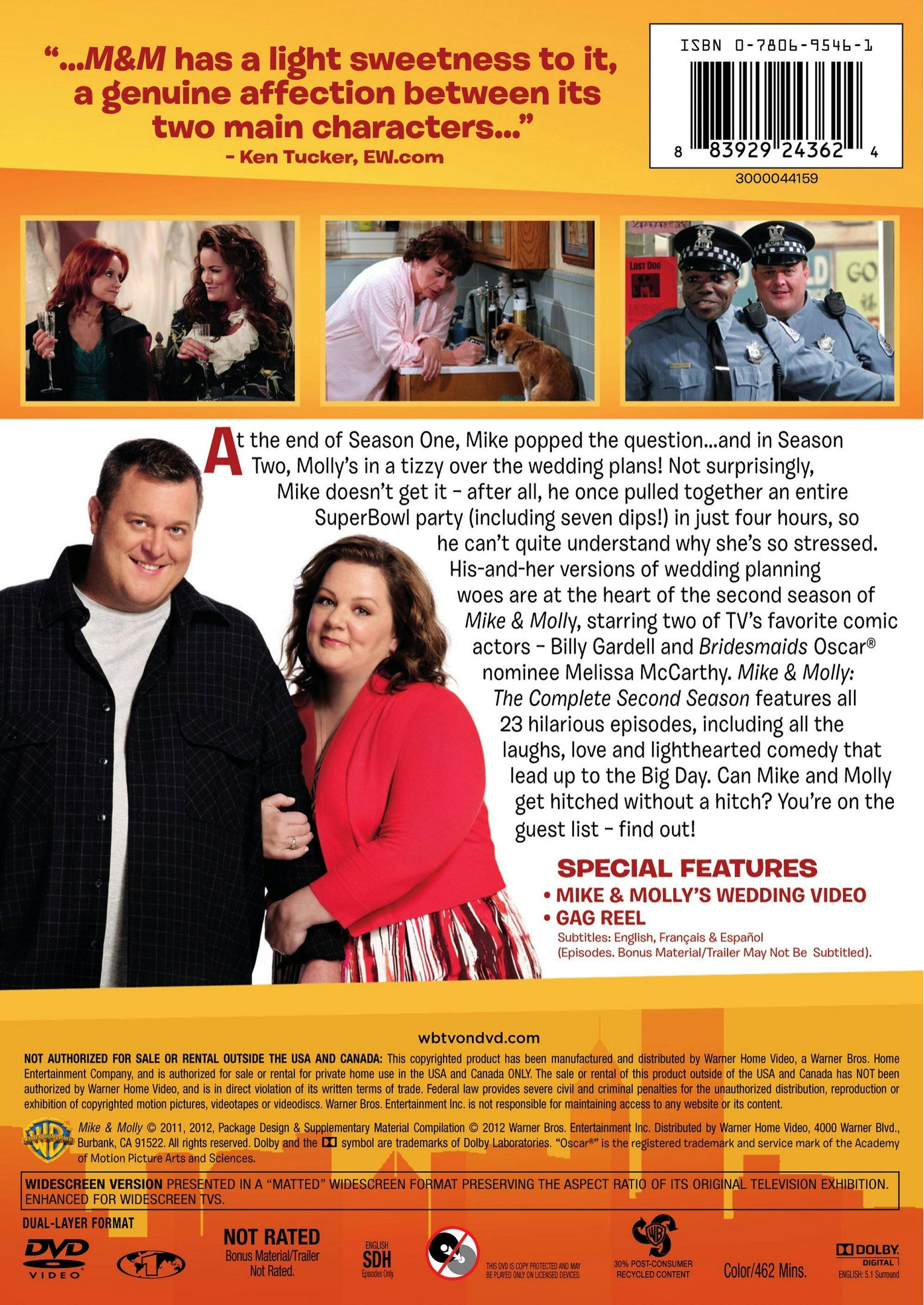 Back. Mike & Molly: The Complete Second Season [DVD].