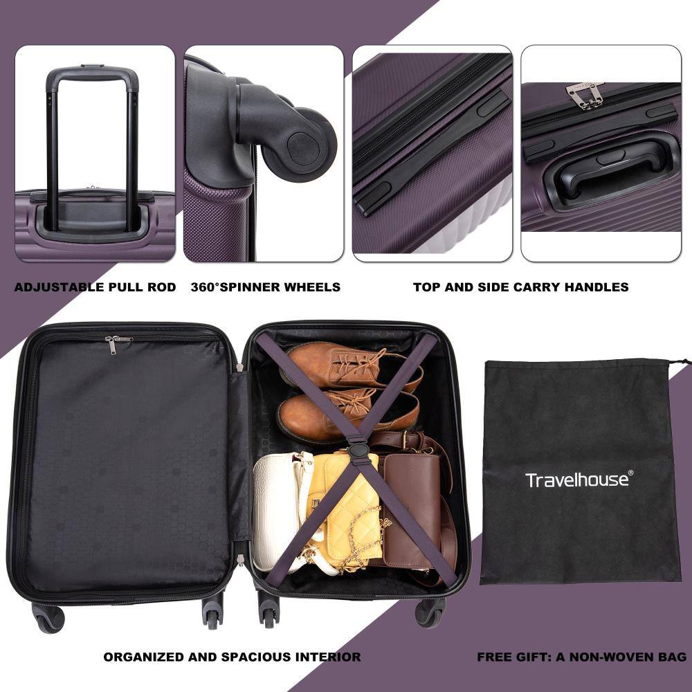 - ADJUSTABLE PULL ROD
- 360° SPINNER WHEELS
- TOP AND SIDE CARRY HANDLES
- ORGANIZED AND SPACIOUS INTERIOR
- FREE GIFT: A NON-WOVEN BAG