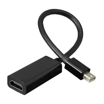 Front. Home Collection - Mini DisplayPort/DP to HDMI Adapter – 4K Converter Cable for MacBook Pro, Air & Other Devices.