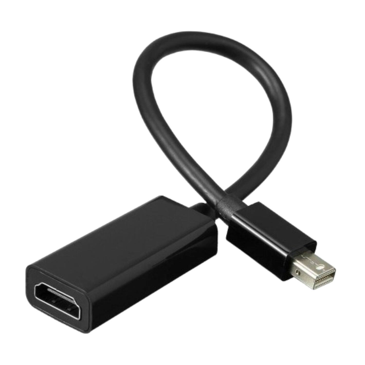 Front. Home Collection - Mini DisplayPort/DP to HDMI Adapter – 4K Converter Cable for MacBook Pro, Air & Other Devices.