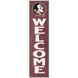 Jardine - Florida State Seminoles 12'' x 48'' Welcome Outdoor Leaner - Maroon