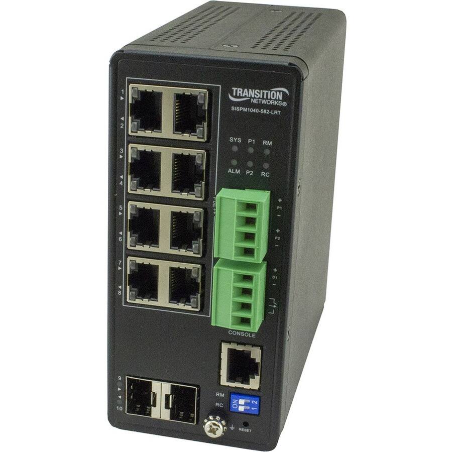 FA 12 MA 44 SA : MA A 00

TRANSITION NETWORKS SISPM1040-582-LRT SYS P1  ALM P2 RC + POETT + 2 10+ CONSOLE

9 4 10

RM RC R

NO 2

RESET