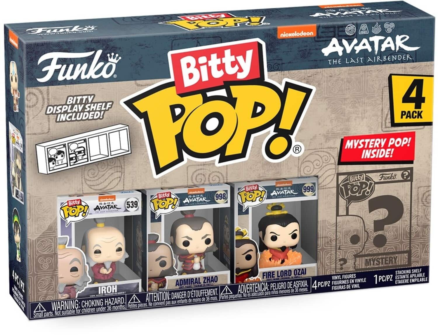 FUNKO BITTY POP!: Avatar: The Last Airbender - Iroh 4PK - COLLECTABLES - Multicolor