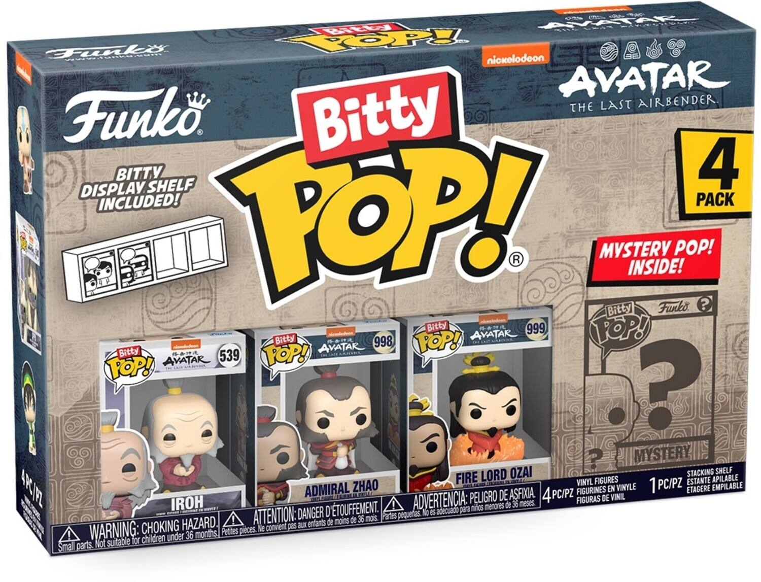 FUNKO BITTY POP!: Avatar: The Last Airbender - Iroh 4PK - Collectibles
