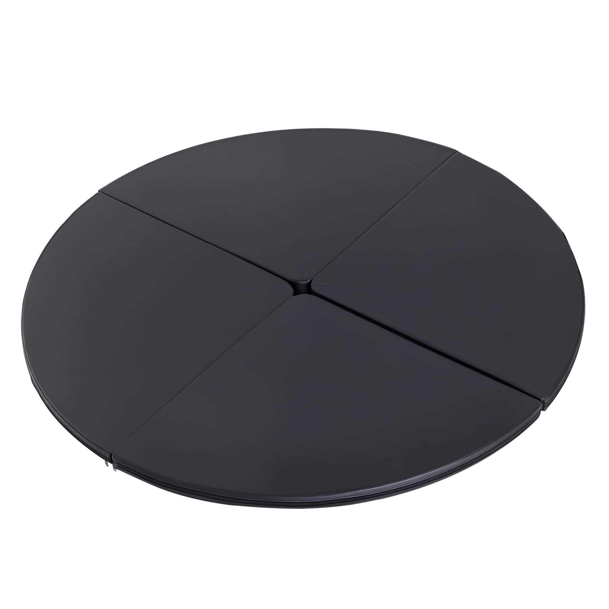 Soozier - Pole Dance Mat, 2"T x 5'W Folding Pole Crash Mat for Home, Lightweight and Foldable - Black