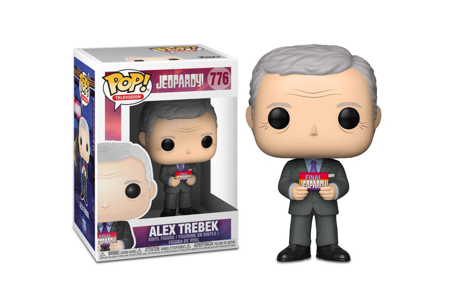 Jeopardy Funko POP TV Vinyl Figure | Alex Trebek - Gray