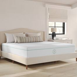 Martha Stewart - Sleepcomplete Premium Medium-Firm Dual-Action Cooling Memory Foam Mattress in a Box - White