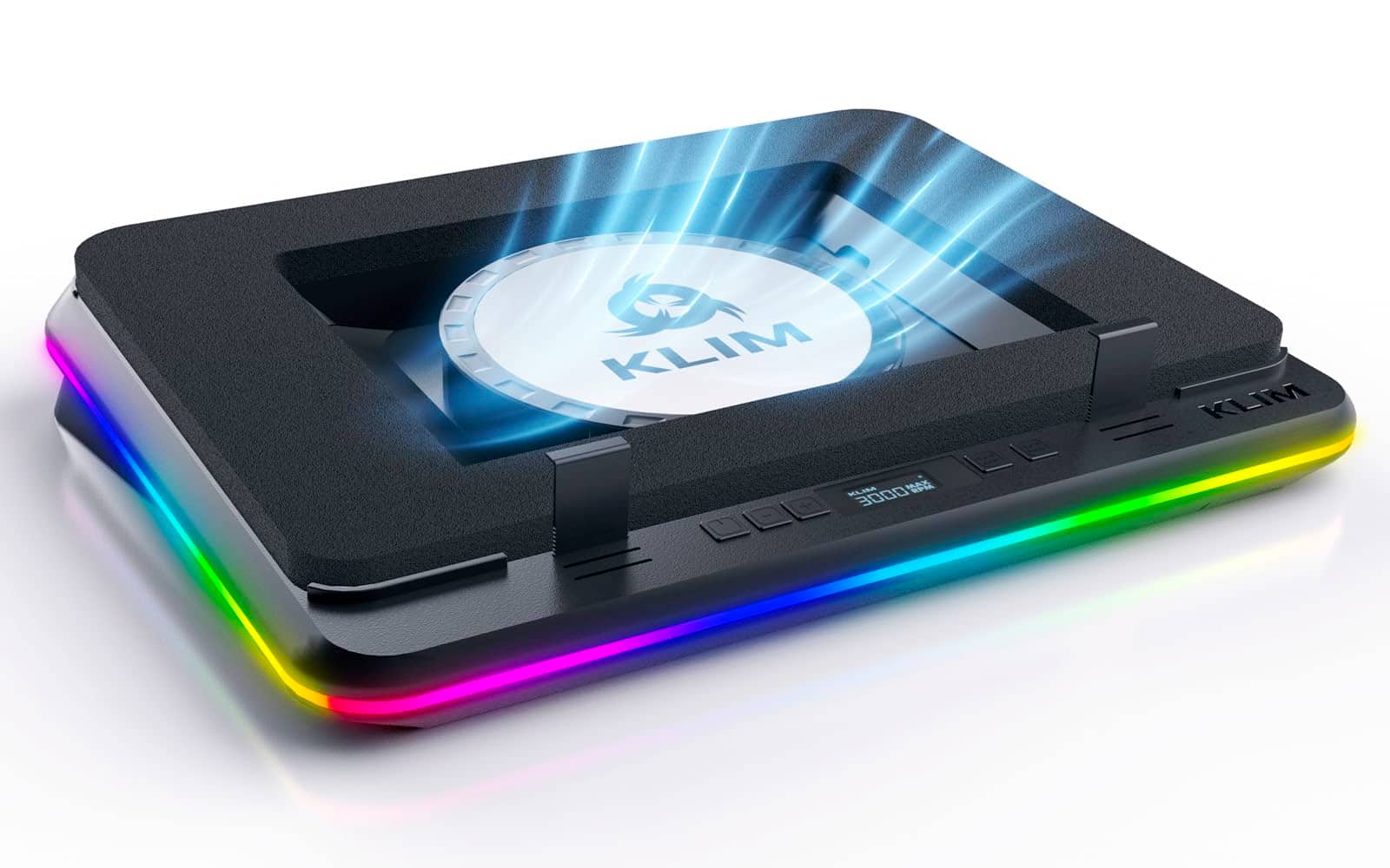 HongFei - Turbofrost MAX - Laptop Cooling Pad, Gaming Laptop Cooler with Powerful Turbofan XL, Fast Cooling, 15.6-17in - RGB