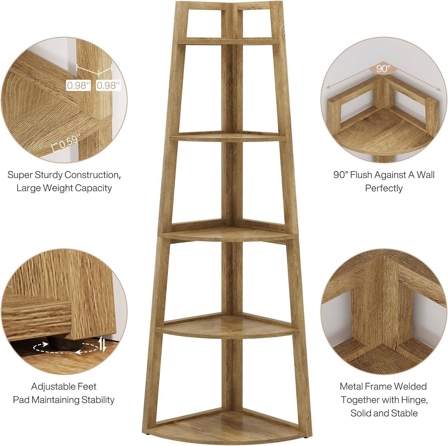 90°
0.98" 0.98"
0.59"

Super Sturdy Construction, Large Weight Capacity
90° Flush Against A Wall Perfectly
Adjustable Feet Pad Maintaining Stability
Metal Frame Welded Together with Hinge, Solid and Stable