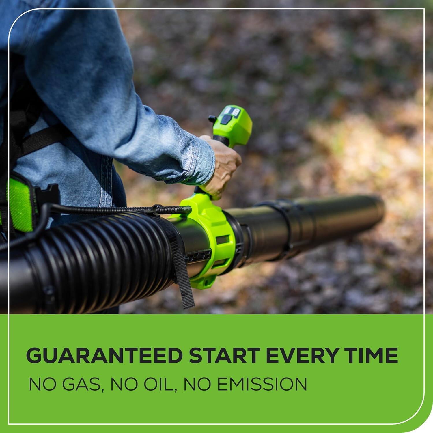 GUARANTEED START EVERY TIME  
NO GAS, NO OIL, NO EMISSION