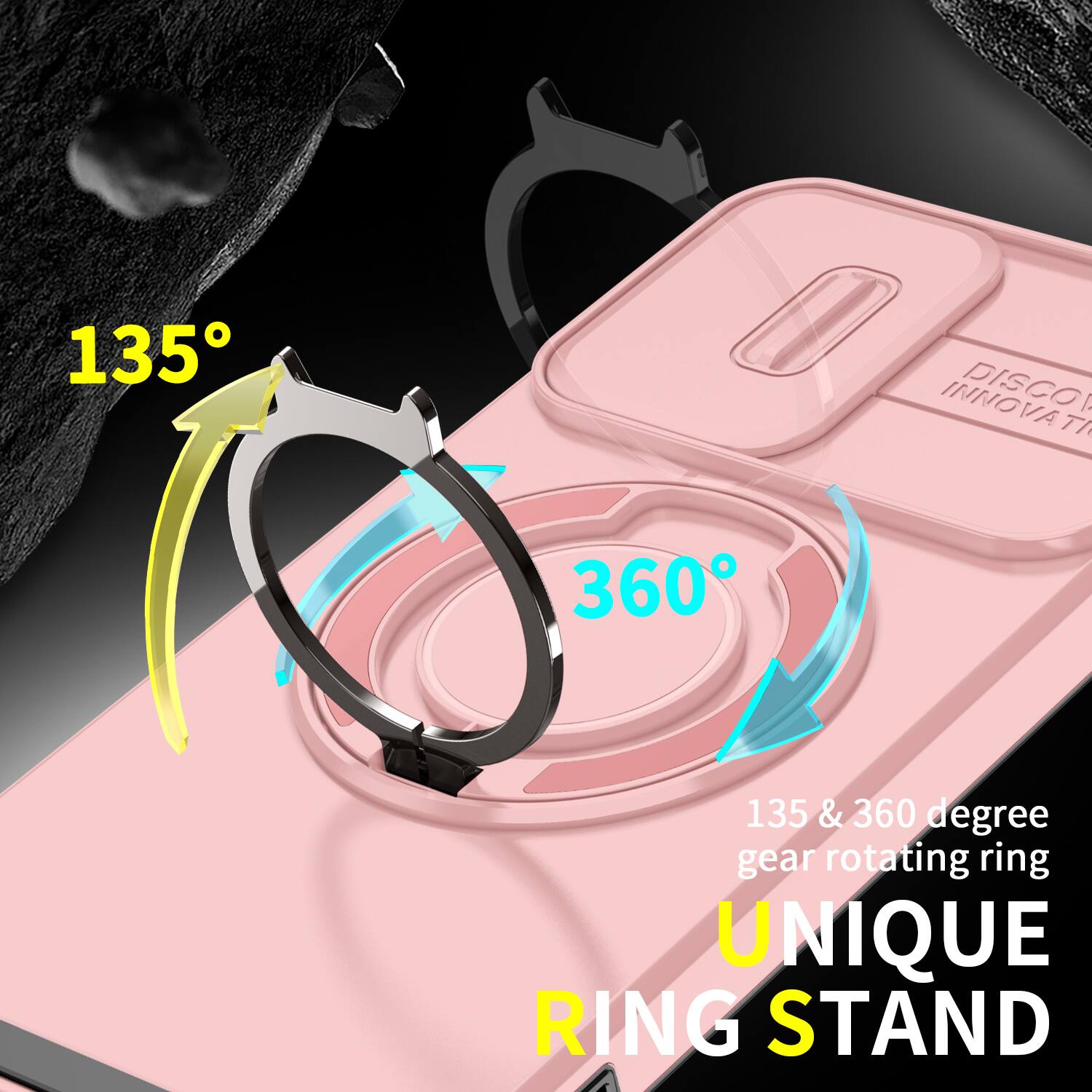 135
INNOVATI DISCO A
360
135 & 360 degree gear rotating ring UNIQUE RING STAND