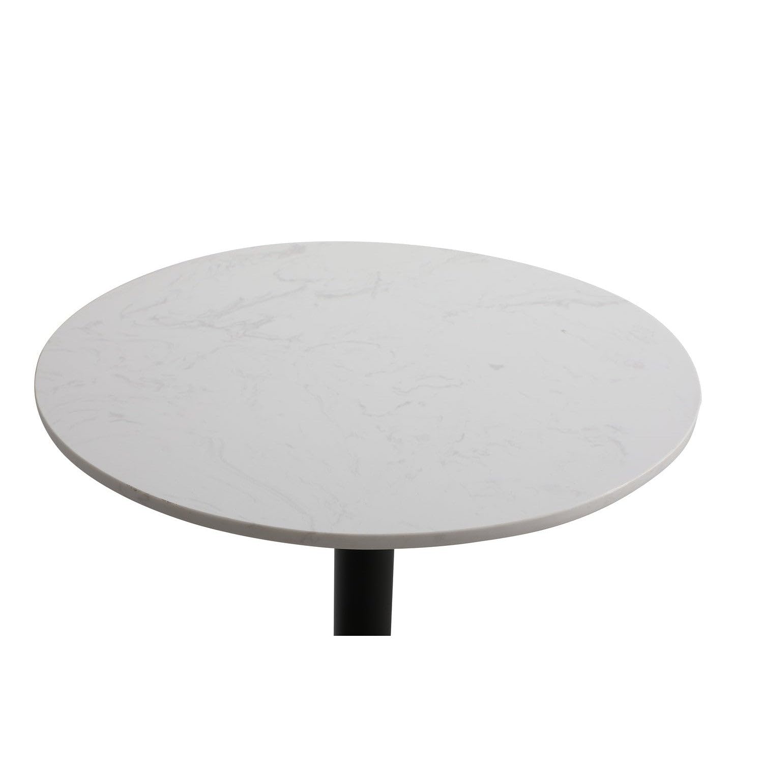 Angle. Elegant Decor - 23 inch pub table in white - White.