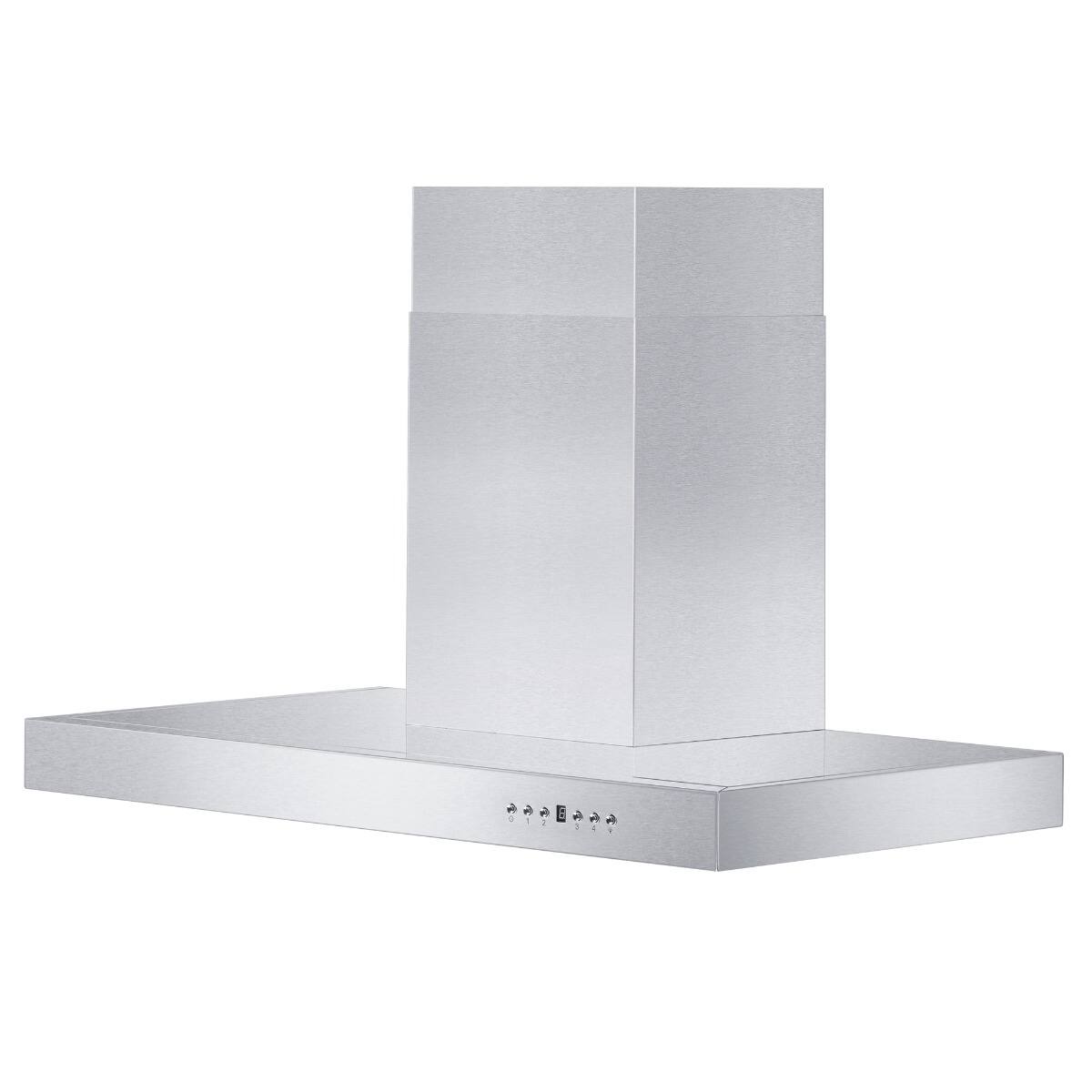 Angle. ZLINE - ZLINE 48 in. Convertible Vent Wall Mount Range Hood in Stainless Steel (KE-48) - Stainless steel.