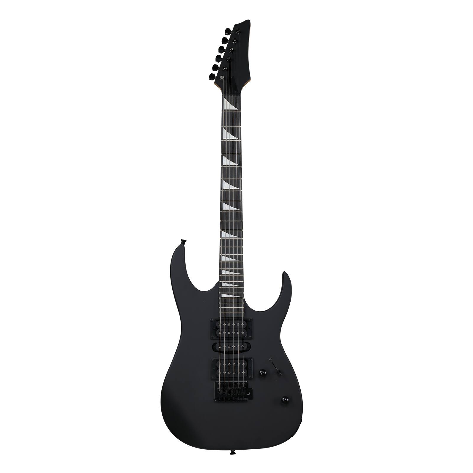 Back. Winado - Full-Size Electric Guitar, Solid Body HSH Pickups 170 Guitars Beginner Kit with Gig Bag, Shoulder Strap.